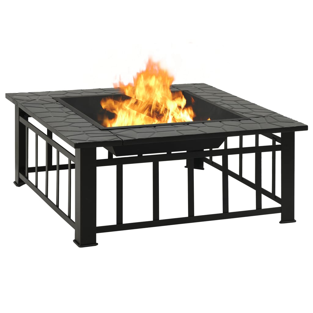 Fire pit with fire dragon 79x79x46.5 cm size xxl steel - number 4.