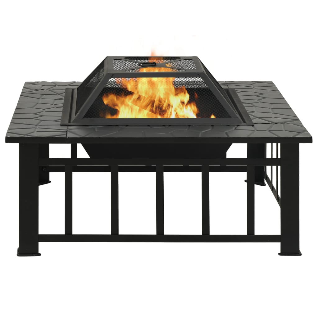 Fire pit with fire dragon 79x79x46.5 cm size xxl steel - number 3.