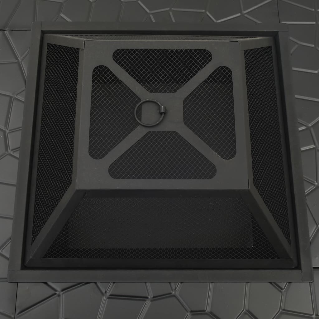 Fire pit with fire dragon 79x79x46.5 cm size xxl steel - number 5.