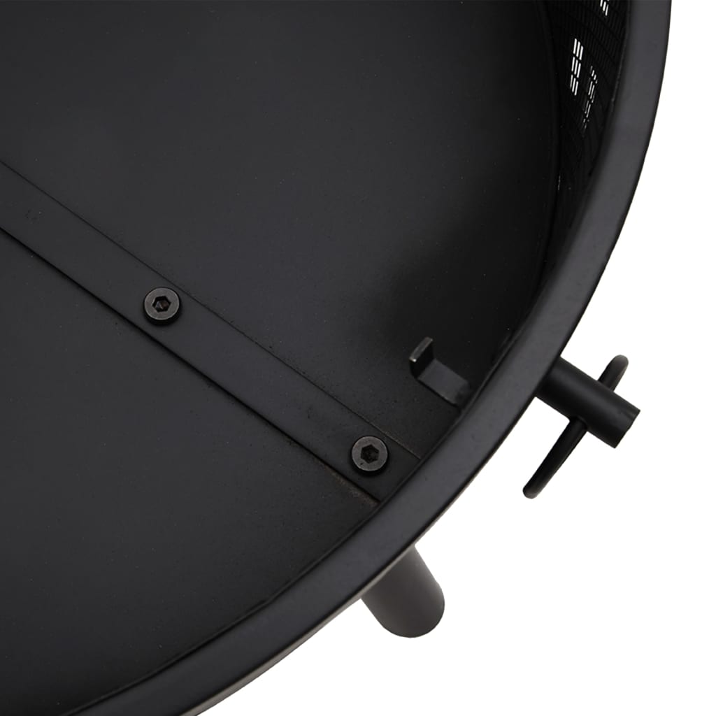 Bålfad med ildrager 58 cm xxl stål - number 5.