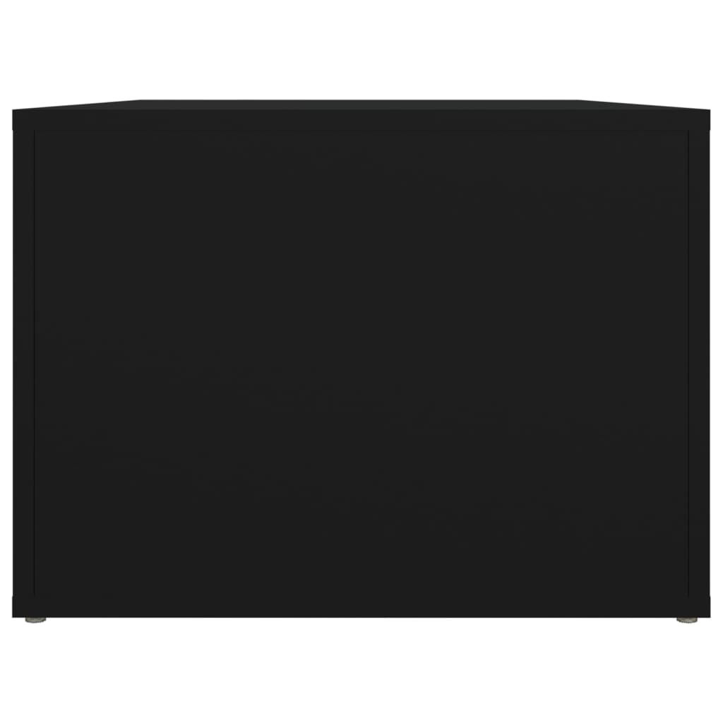 Sofabord 80x50x36 cm konstrueret træ - sort, 1 - number 7.