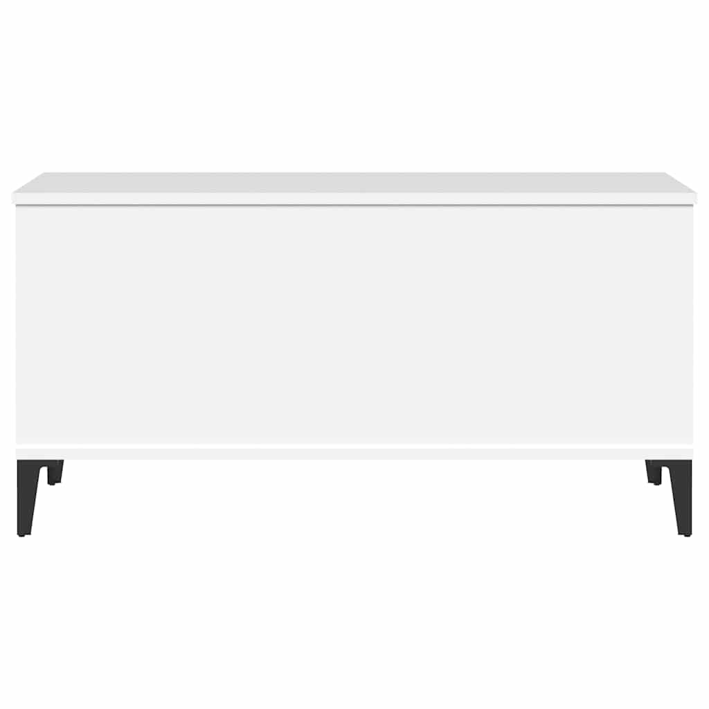 Sofabord 90x44,5x45 cm konstrueret træ - hvid, 1, 90 cm - number 7.