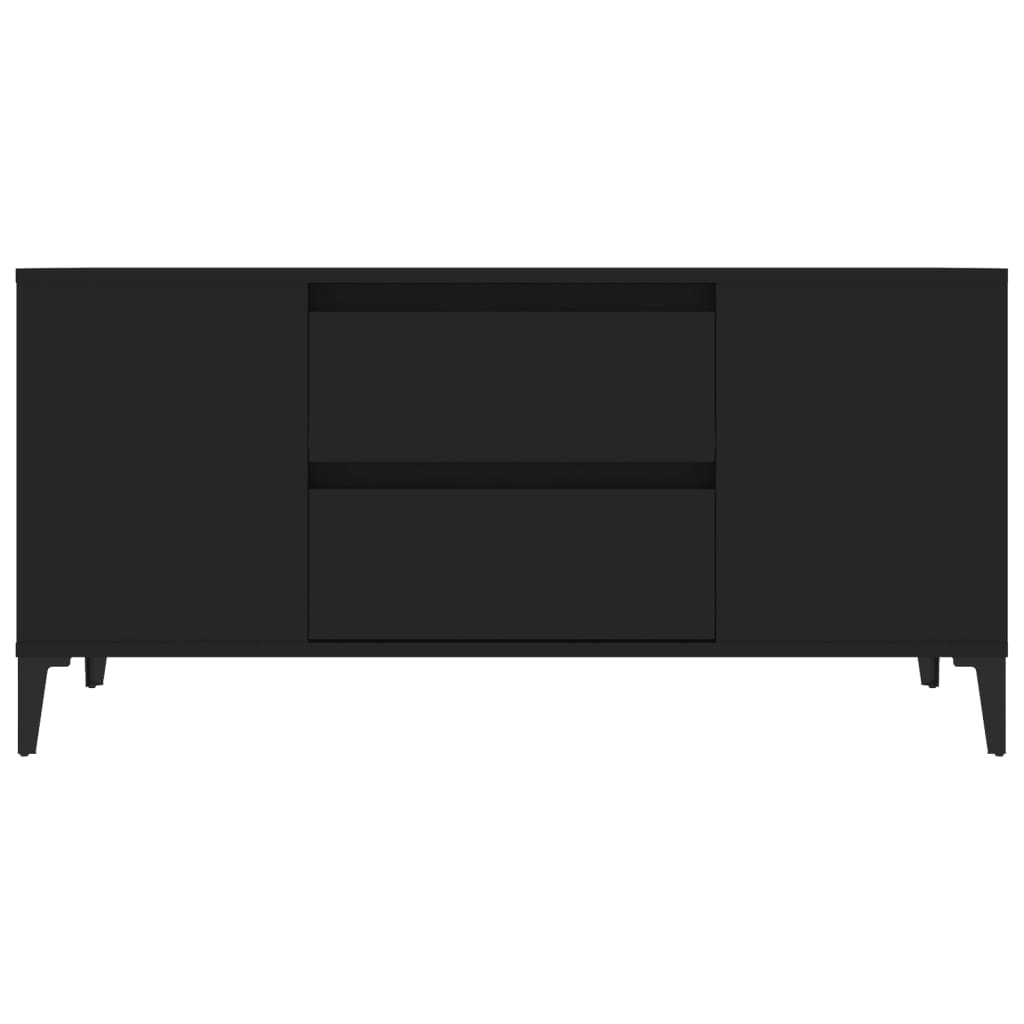 Stolik pod tv 102x44,5x50 cm drewno klejone - czarny, 1 - number 6.