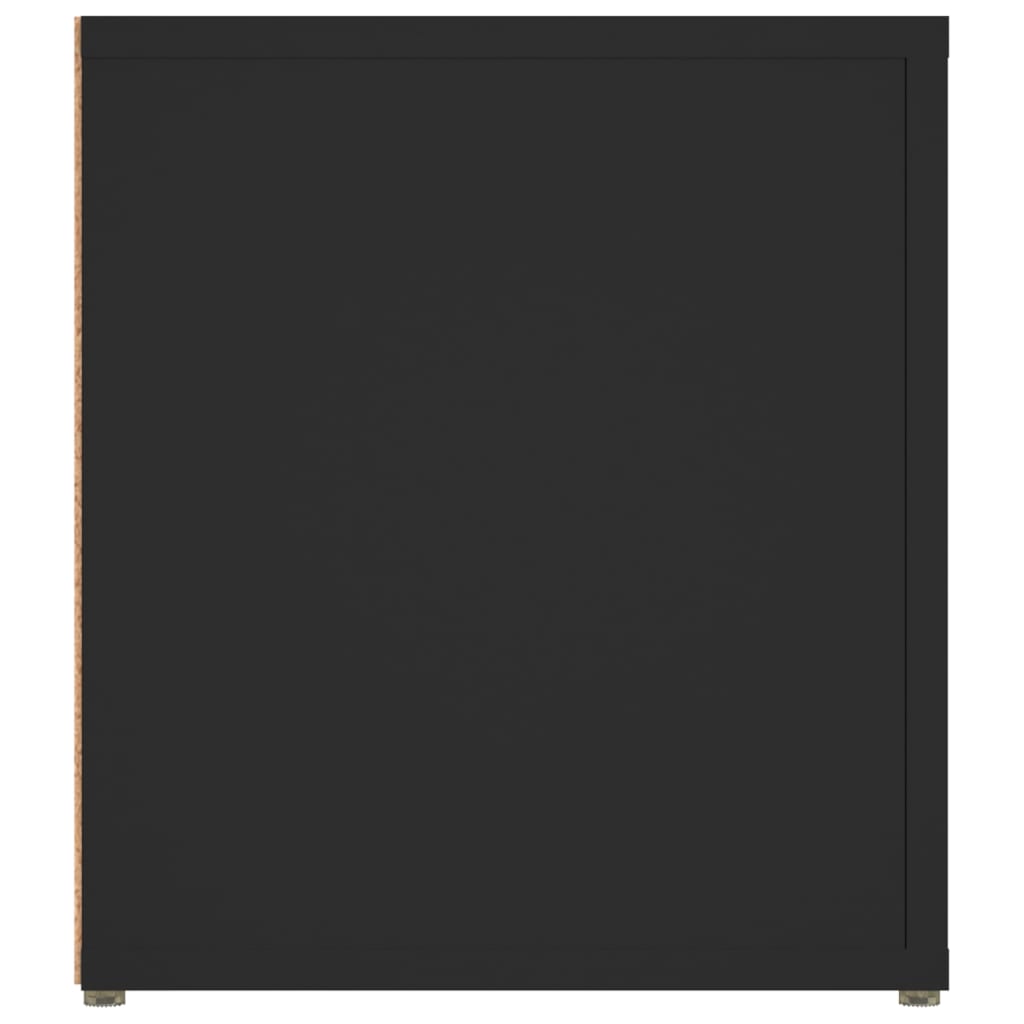 Tv-borde stk. 80x31,5x36 cm konstrueret træ - sort, 2 - number 7.