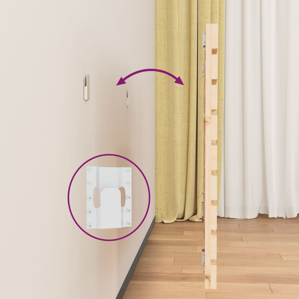 Seng valk 146x3x63 cm solid furu - naturlig farget, 146 x 63 cm, 1 - number 6.