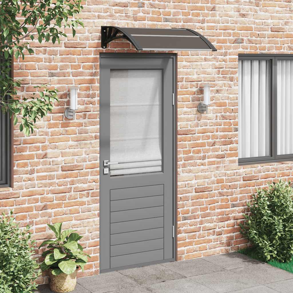 Door canopy 80x75 cm polycarbonate - black, ooo 1, ooo 2 - number 1.