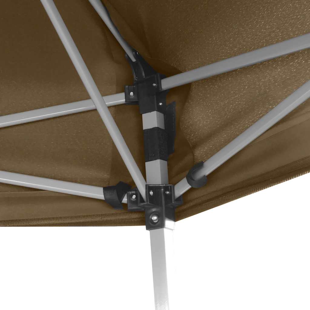 Pop-up tent with side walls 3.6x3.1 m 220 g/m² grey-brown - number 6.