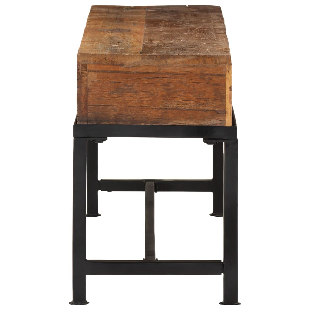 Tv-bord 110x30x46 cm massivt genbrugstræ - number 4.