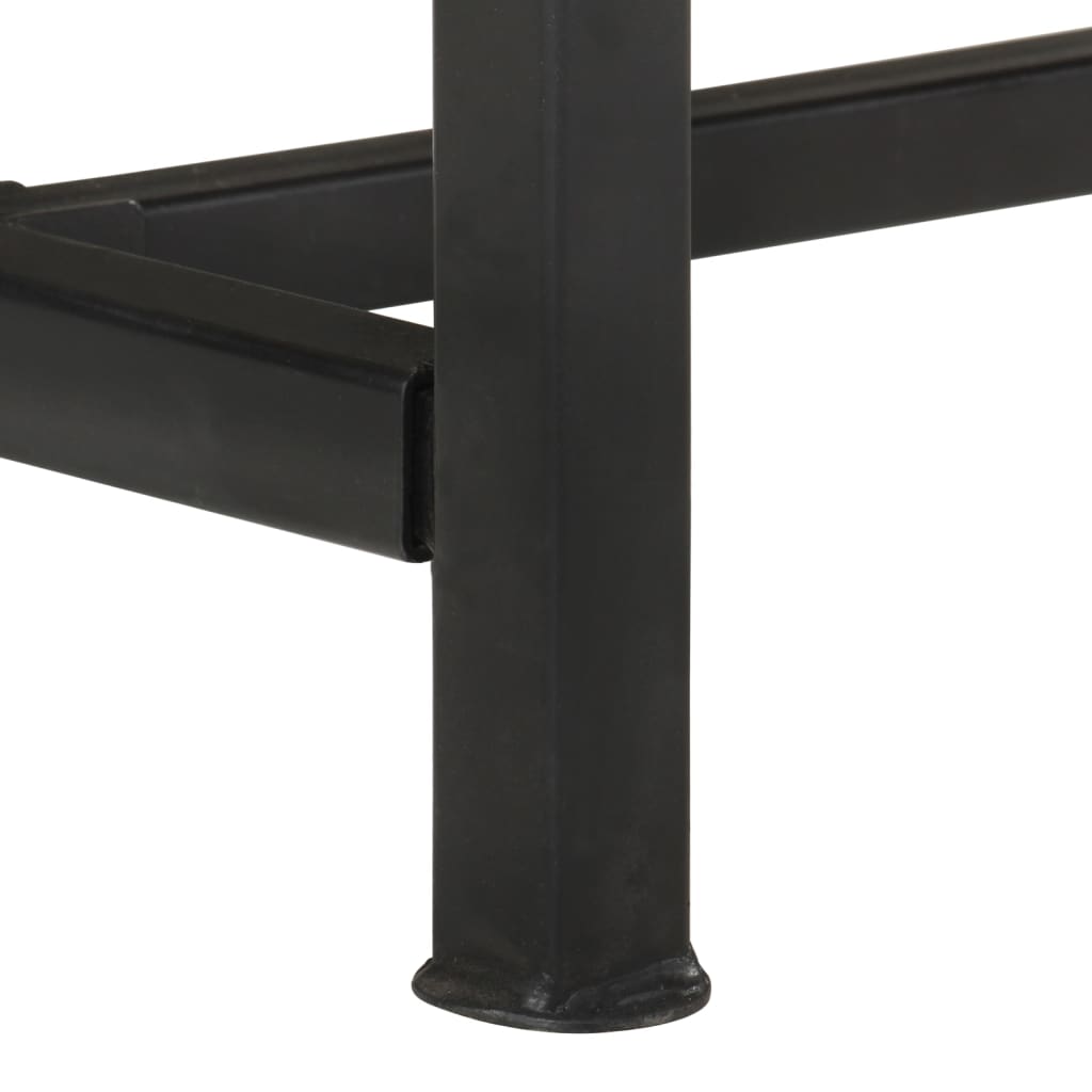 Tv-bord 110x30x46 cm massivt genbrugstræ - number 8.