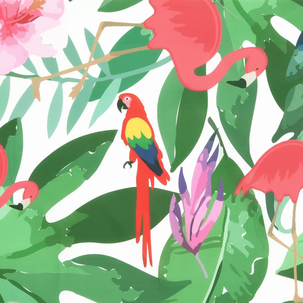 Pyntepuder stk. stof flerfarvet - grøn og pink, 50 x 50 cm, 4 - number 7.