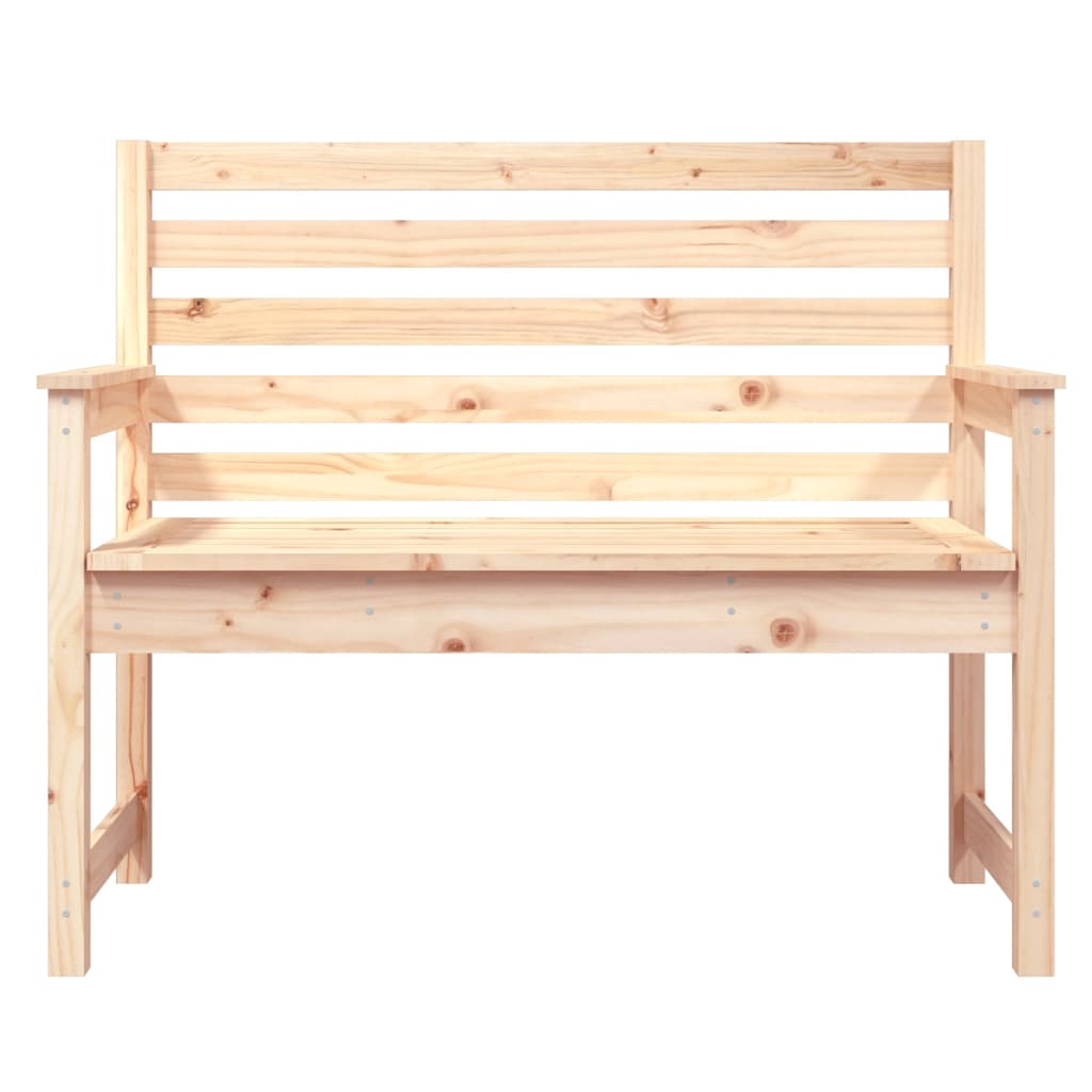 Havebænk 109x48x91,5 cm massivt fyrretræ - fyrretræ naturlig, 109 x 48 x 91.5 cm, 1, x - number 4.