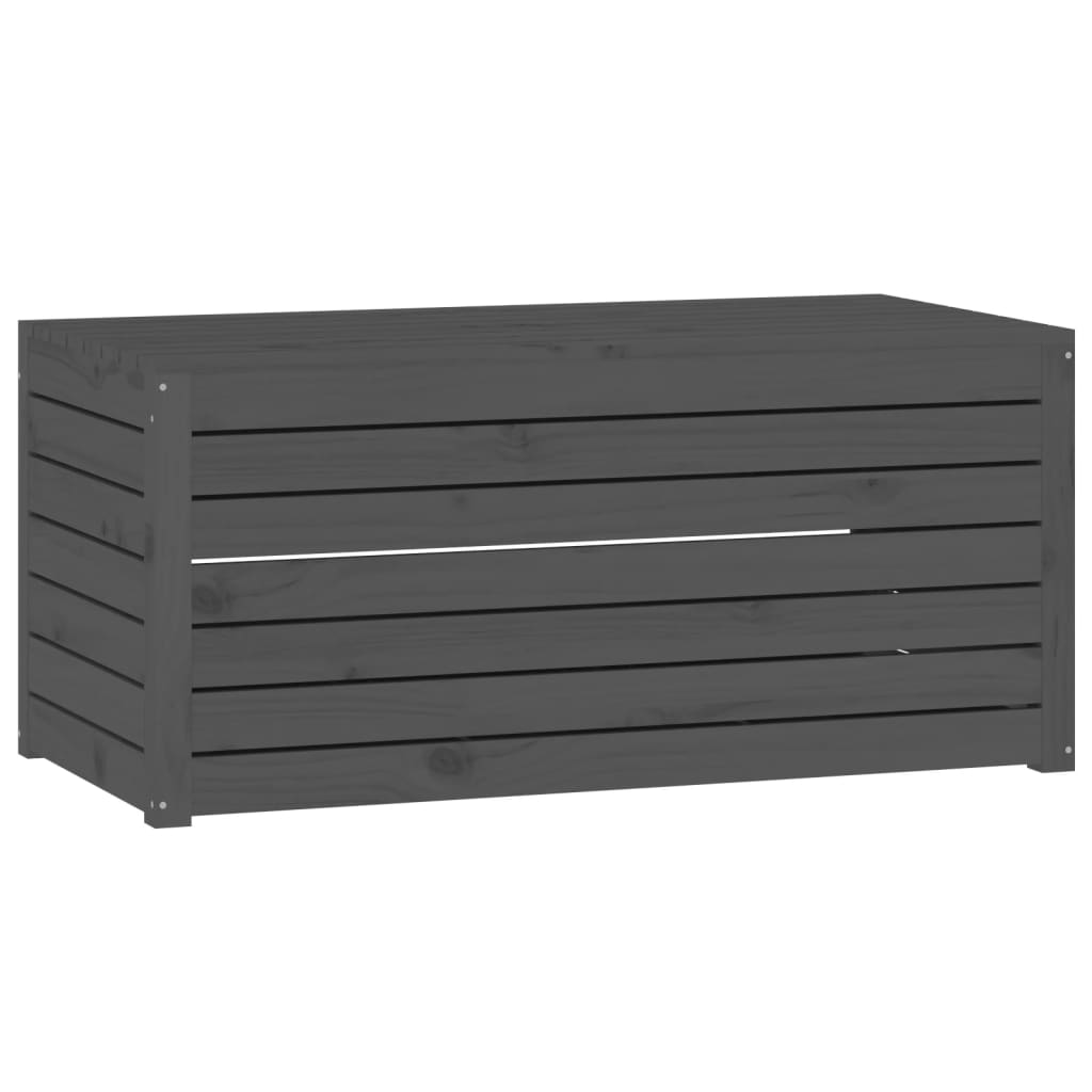Havekasse 101x50,5x46,5 cm massivt fyrretræ - grå, 101 x 50.5 x 46.5 cm - number 2.