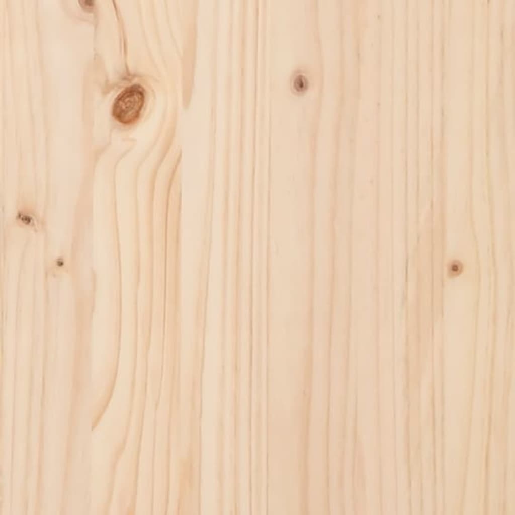 Havekasser 3 dele massivt fyrretræ - naturfarvet, 50.5 x 50.5 x 46.5 cm - number 9.