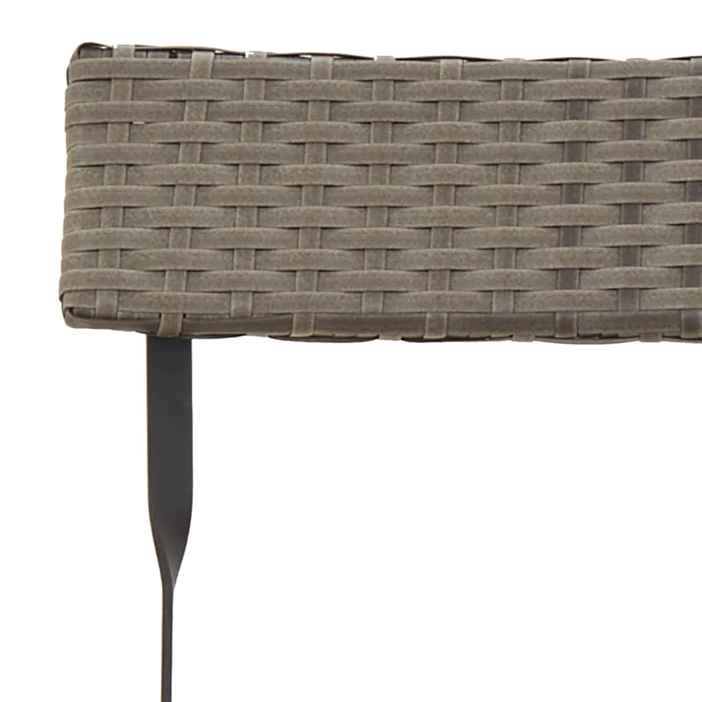 Sammenleggbart bistrosett 3 deler polyrattangrå - number 8.