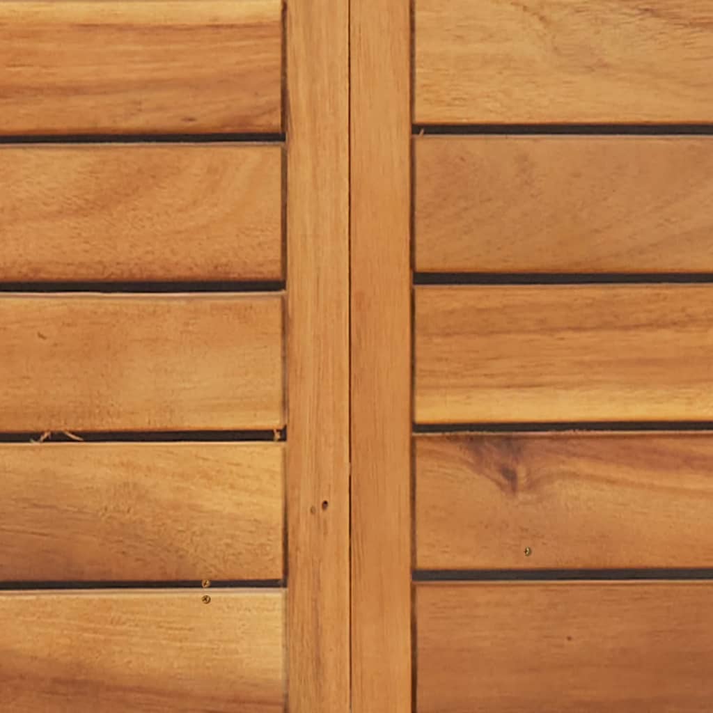 Foldbart bistrosæt 3 dele med hynder massivt akacietræ - number 9.