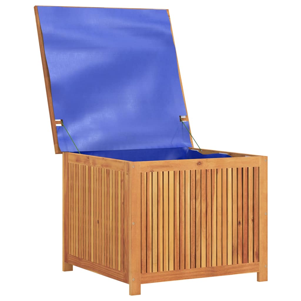 Opbevaringsboks til haven 75x75x58 cm massivt akacietræ - number 5.