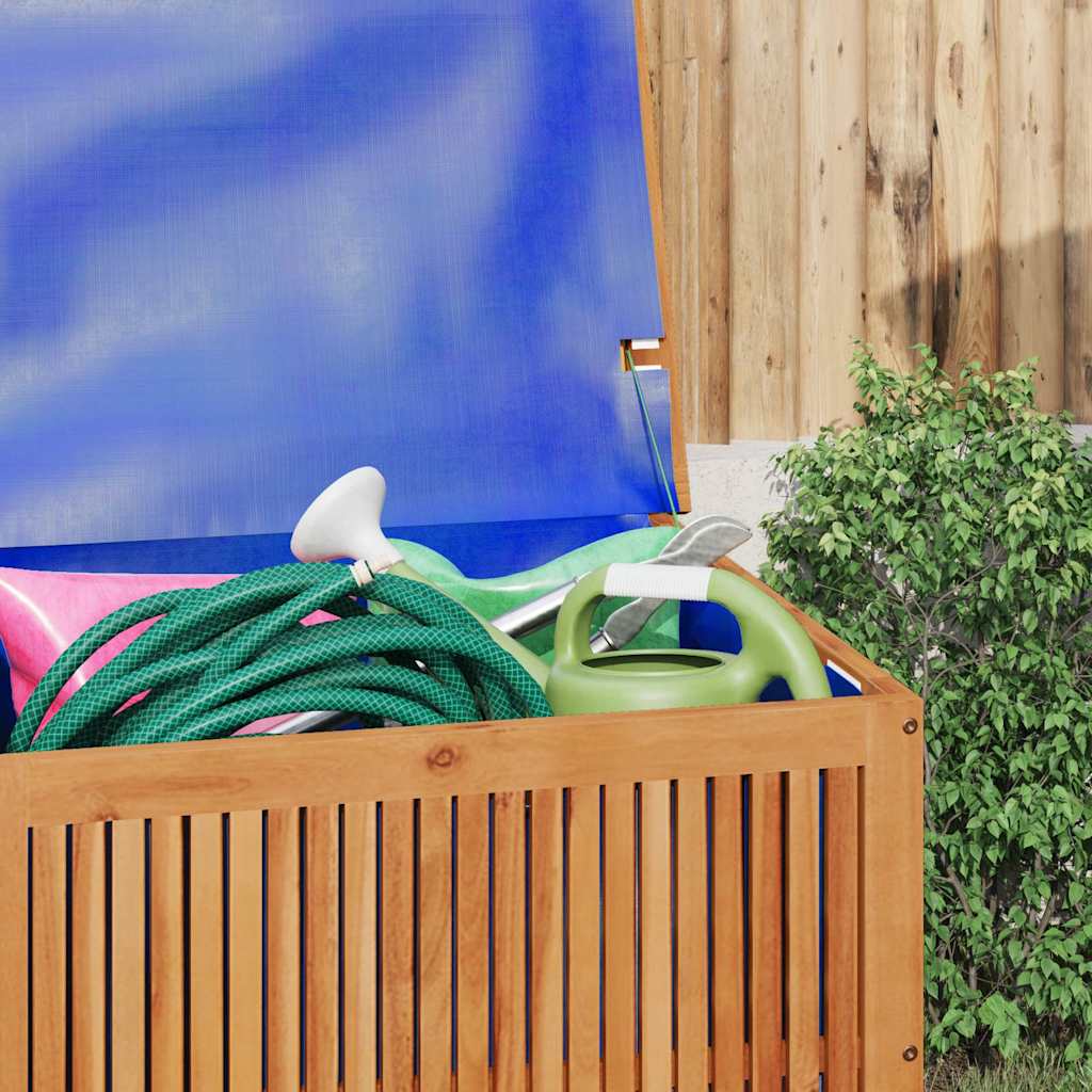 Opbevaringsboks til haven 75x75x58 cm massivt akacietræ - number 4.