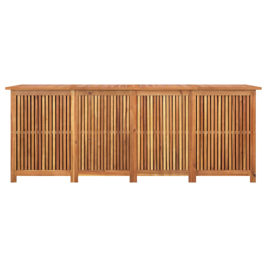 Opbevaringsboks til haven 200x80x75 cm massivt træ - number 4.