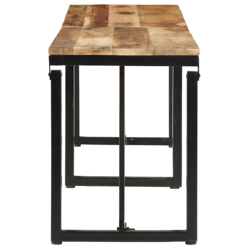 Ławka 160x35x46 cm lite drewno mango - number 3.