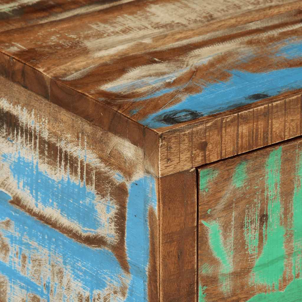 Stolik pod tv z litego drewna z recyklingu - number 10.