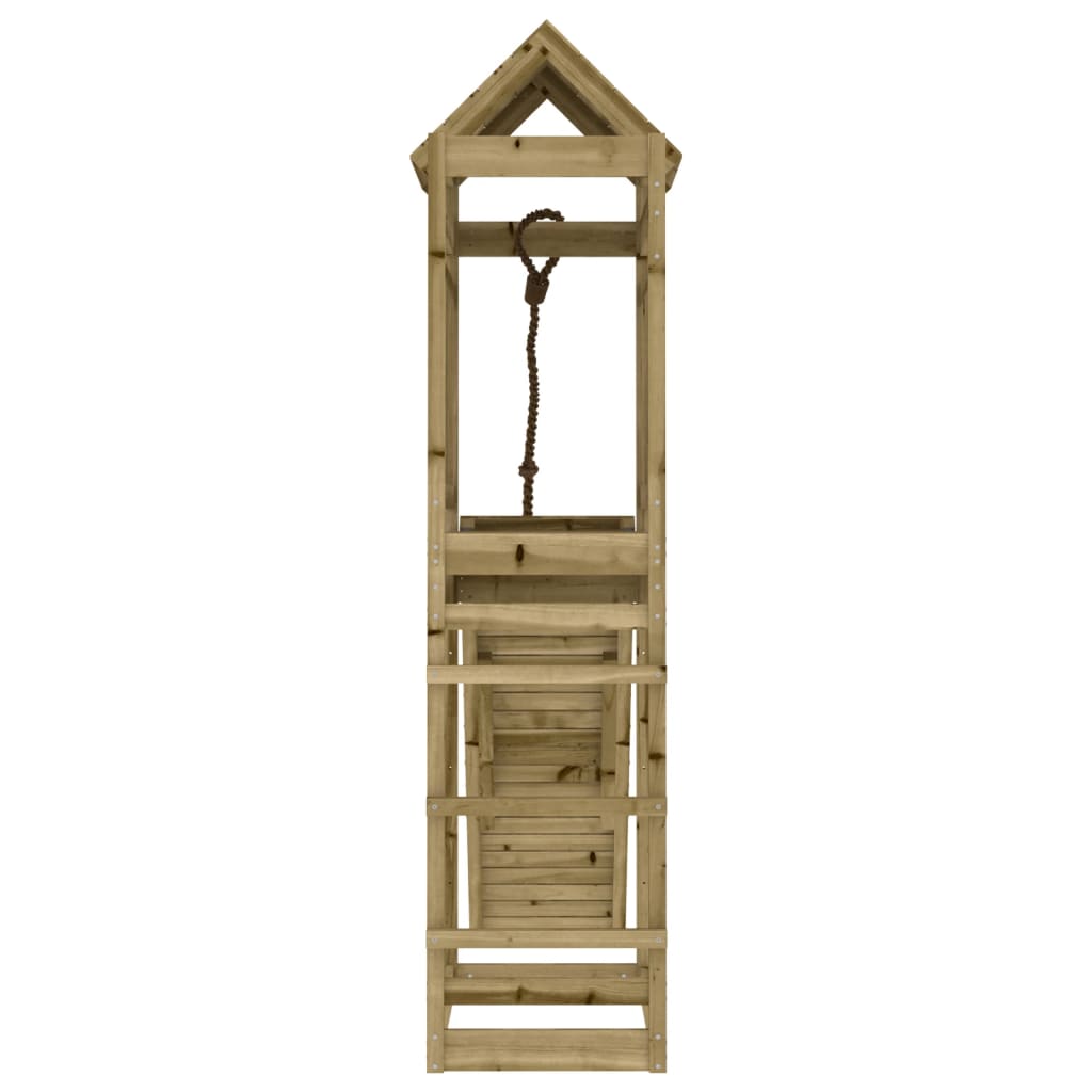 Maisonnette avec mur d'escalade en bois de pin imprégné - number 7.