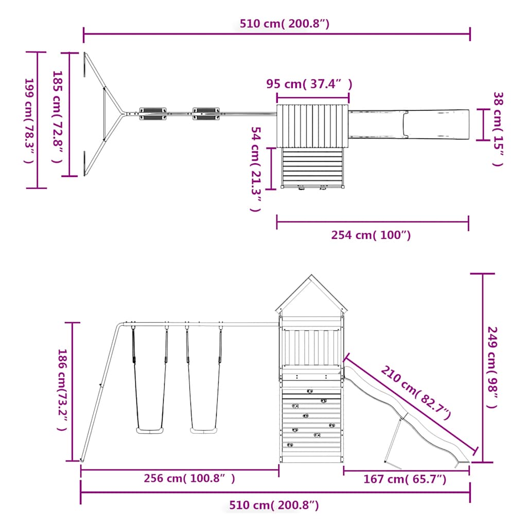 Les jeux de jeu en plein air se mettent solide douglasgran - 1, solide douglasfyr - number 12.