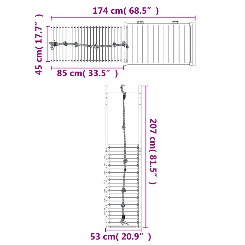 Aire de jeux extérieure en sapin de douglas massif - number 10.