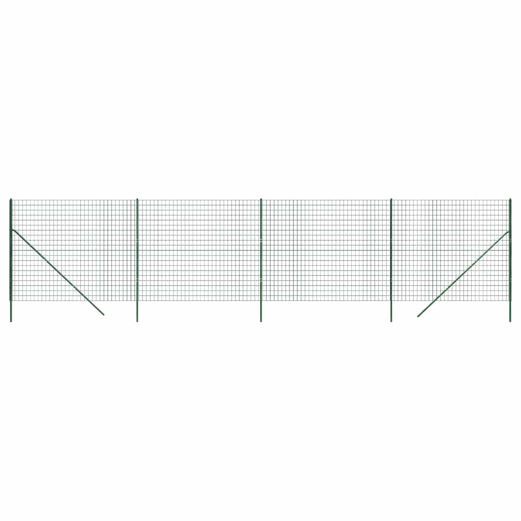 Galvaniserat ståltrådstaket - grönt, 2 x 10 m, 1 - number 2.