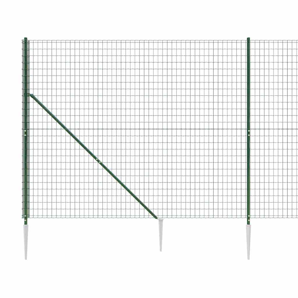 Clôture en fil de fer avec piquet de terre - vert, 2 x 25 m, 1 - number 5.