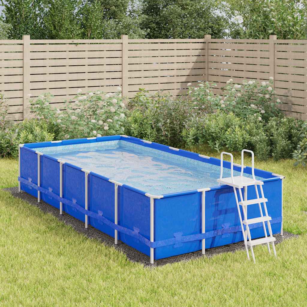 Fond de piscine 500x250 cm polyester géotextile gris clair - number 1.