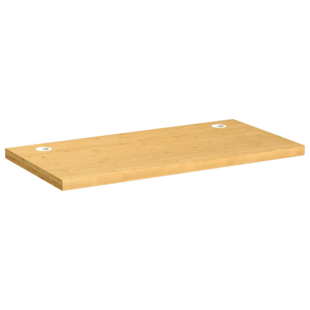 Bordplade til skrivebord bambus - 80 x 40 x 4 cm, lige - number 2.