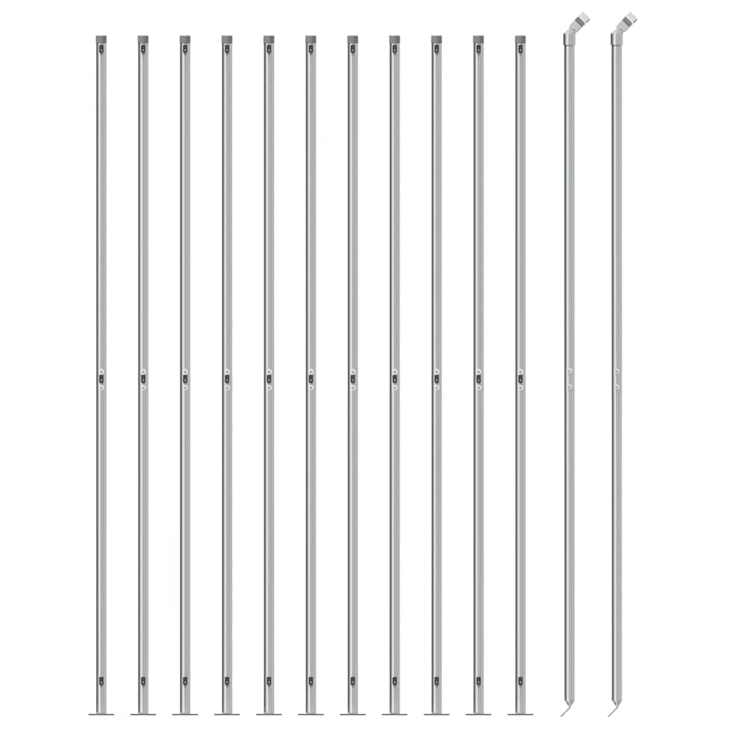 Žičana ograda s prirubnicom 1,4x25 m srebrna - srebrna, 1,4x25 m, 1 - number 3.