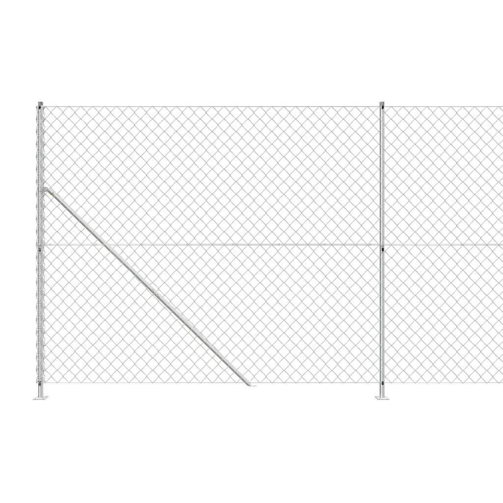 Žičana ograda s prirubnicom 1,4x25 m srebrna - srebrna, 1,4x25 m, 1 - number 5.