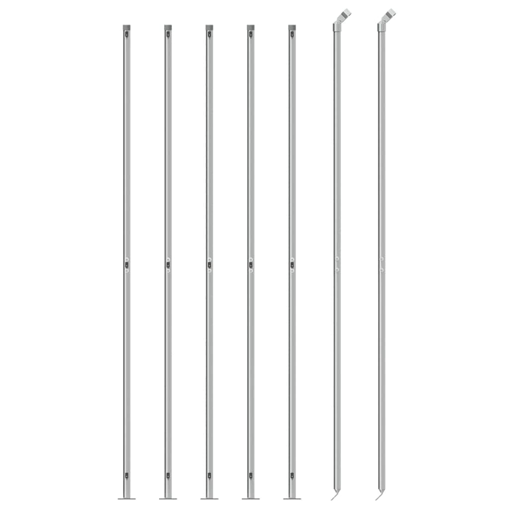 Clôture en fil de fer avec bride 1,4x10 m couleur argent - argent, 1,4 x 10 m, 1 - number 3.