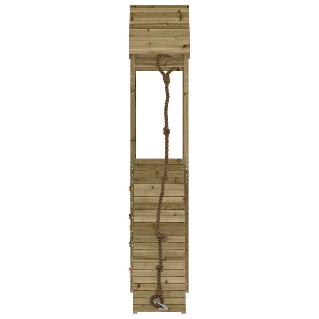 Maisonnette avec mur d'escalade en bois de pin imprégné - number 6.