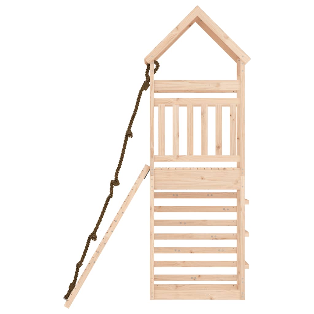 Maisonnette de jeux avec mur d'escalade en pin massif - number 4.