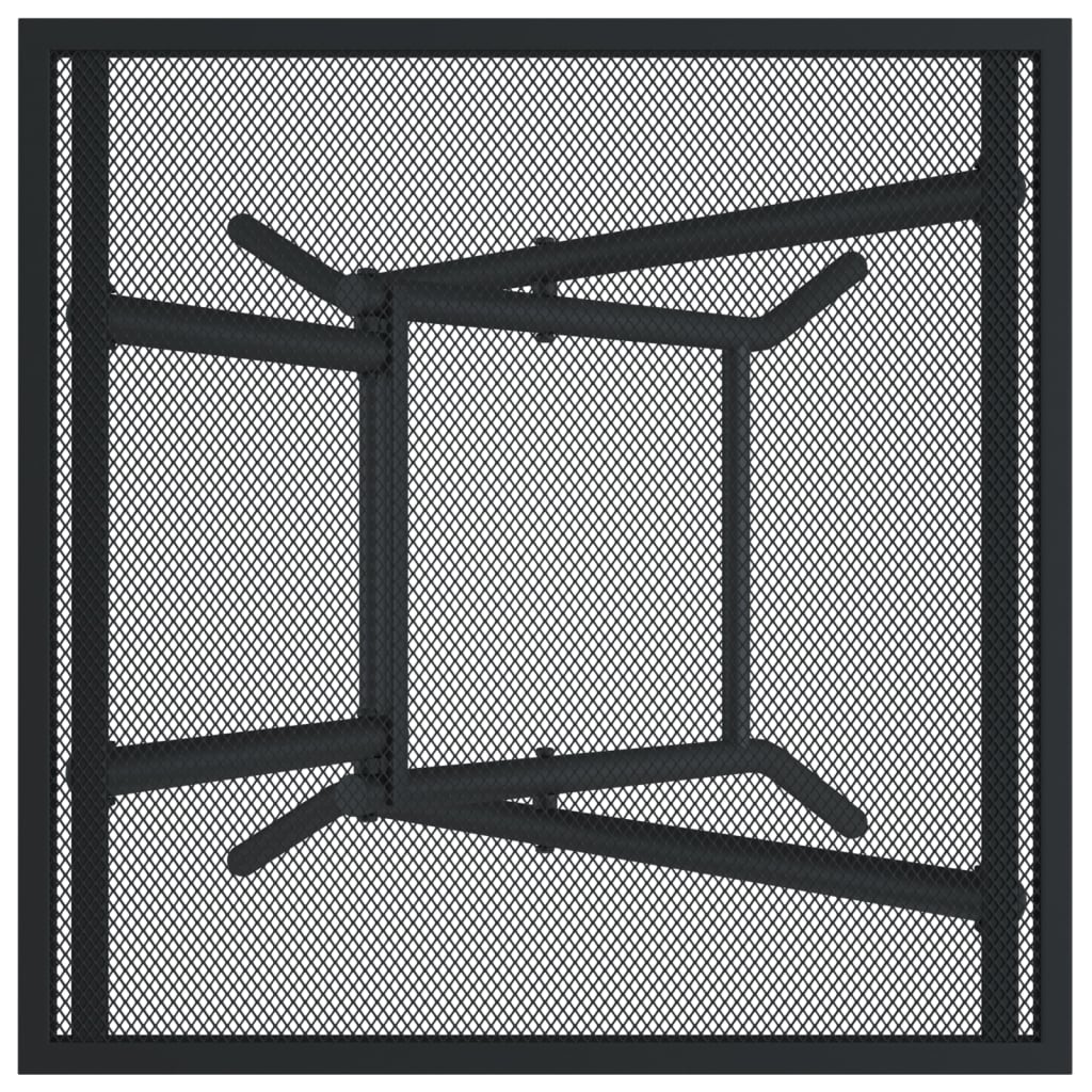 Foldbart havebord stål og meshstof antracitgrå - 50 x 50 x 72 cm, 1 - number 6.
