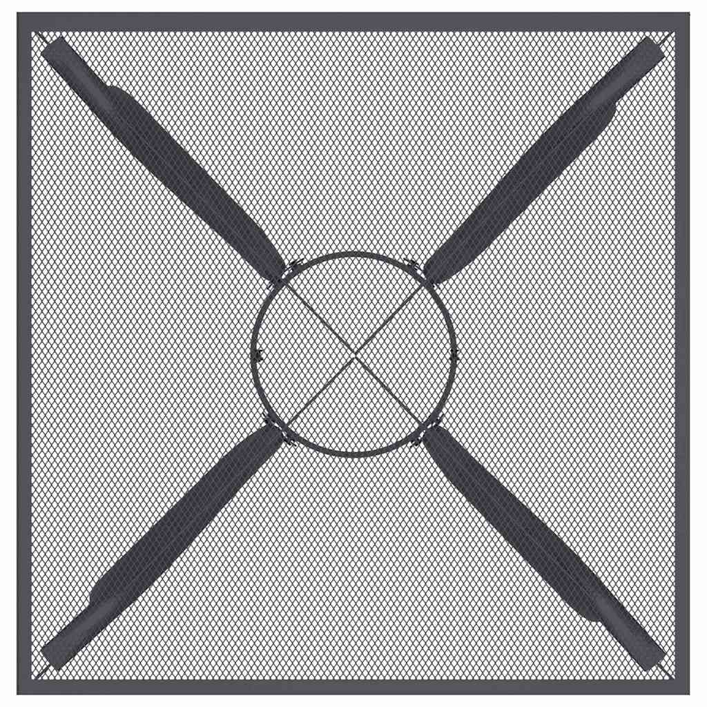 Vrtni stol čelik i mrežasta tkanina antracit siva - 50 x 50 x 72 cm, 1 - number 4.