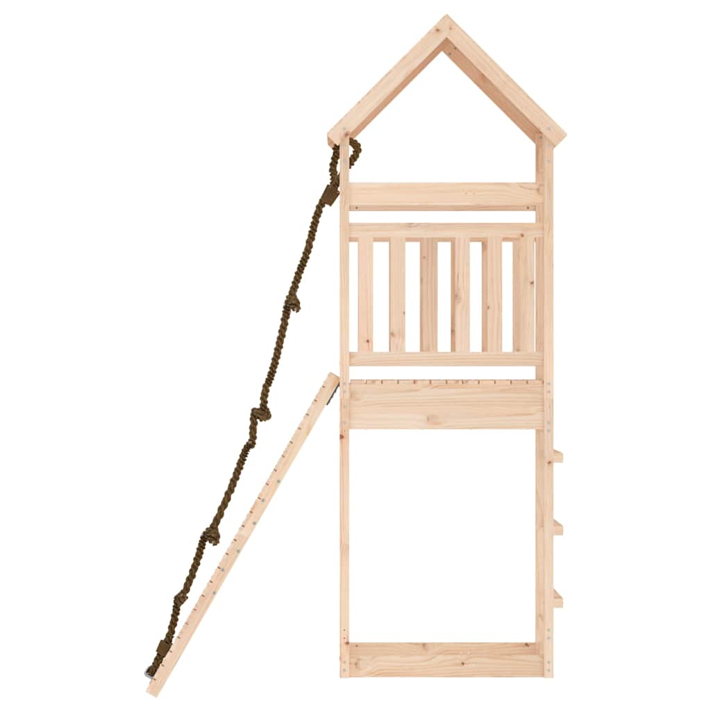 Maisonnette de jeux avec mur d'escalade en pin massif - number 6.