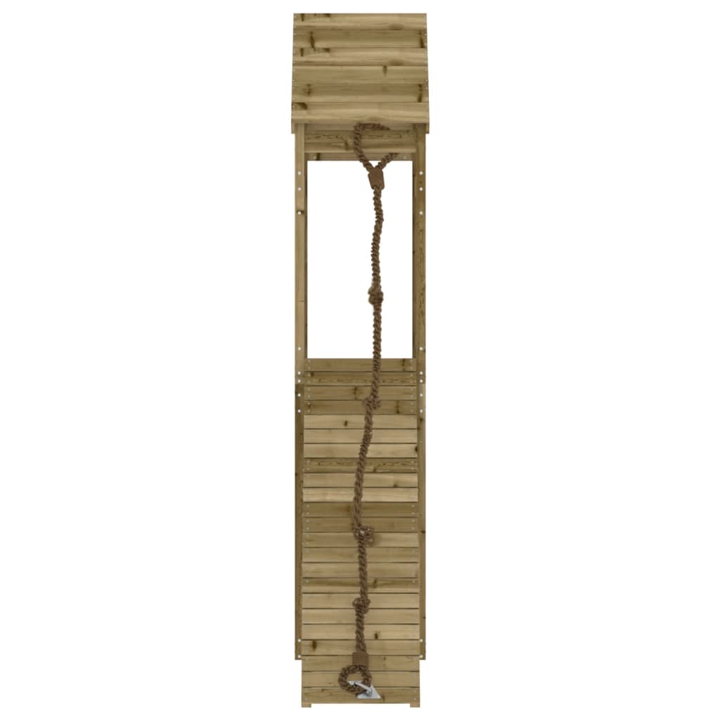 Maisonnette avec mur d'escalade en bois de pin imprégné - number 4.