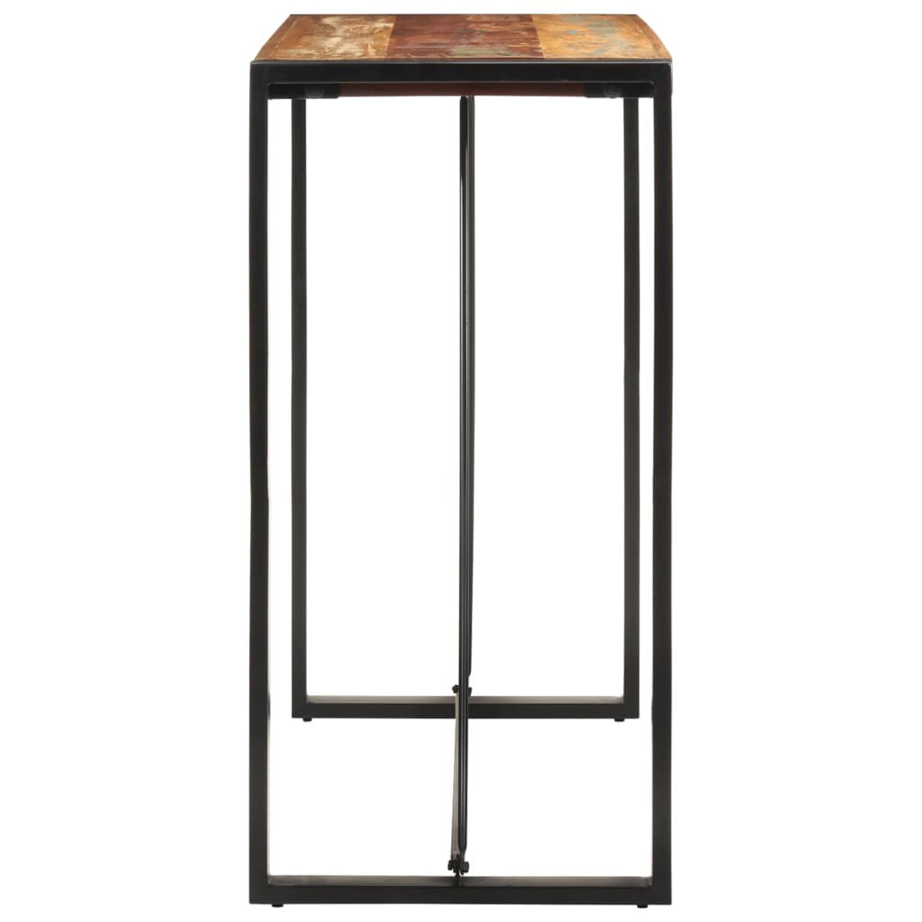 Barbord 110x55x110 cm massivt genbrugstræ - number 4.