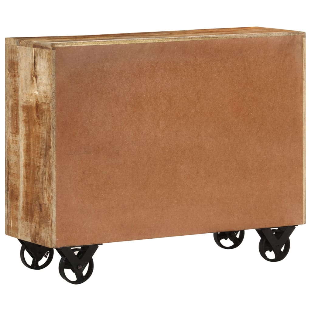 Skænk 80x30x65 cm massivt ru mangotræ - number 4.