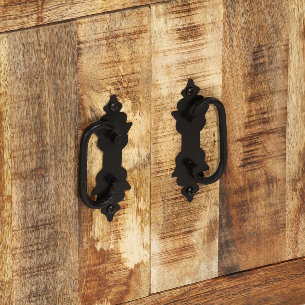 Skænk 80x30x65 cm massivt ru mangotræ - number 6.