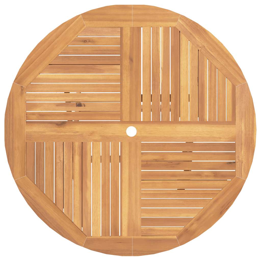 Sklopivi vrtni stol ø 110x75 cm puno tikovo drvo - 1, okrugli - number 6.