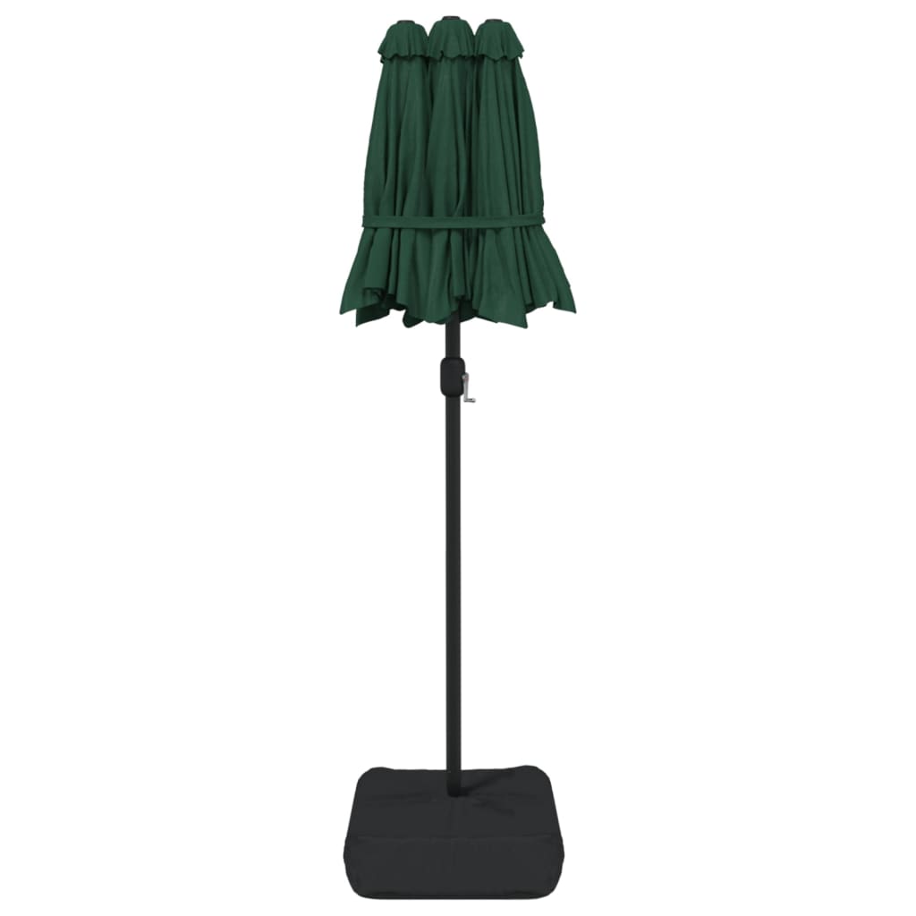 Parasol with double parasol cloth 316x240 cm - green, 1 - number 5.
