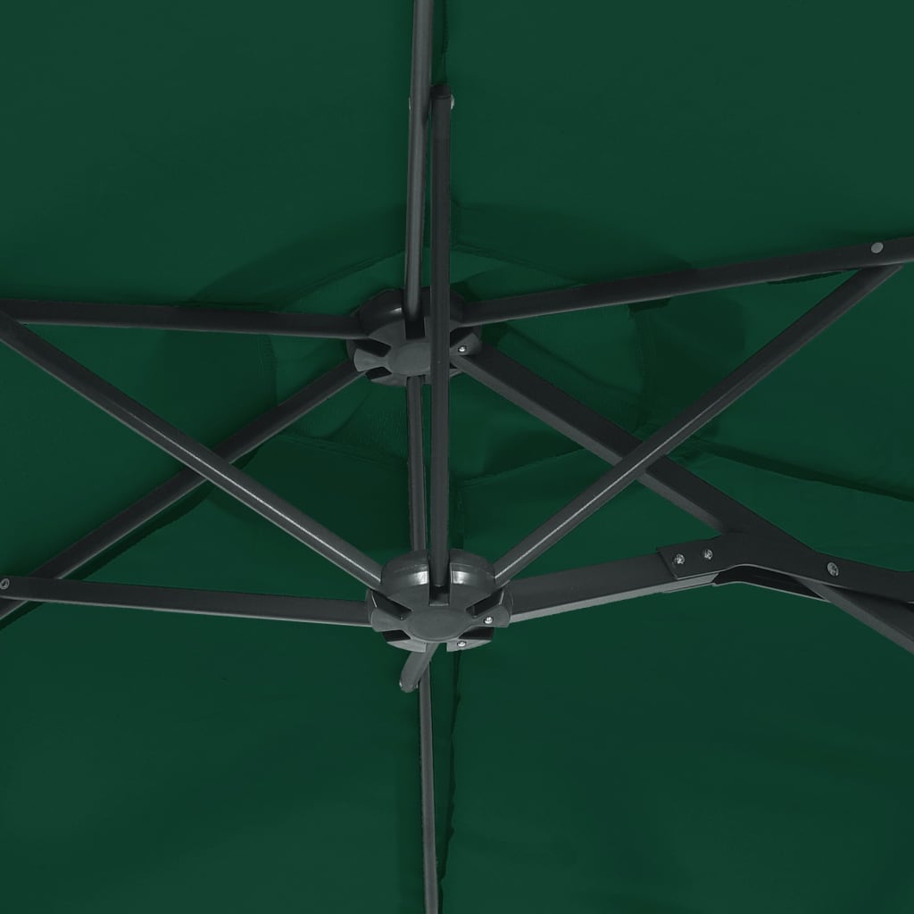 Parasol with double parasol cloth 316x240 cm - green, 1 - number 6.