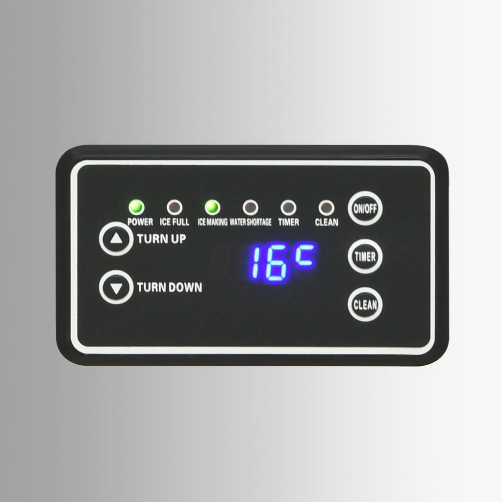 Isterningmaskine 45 kg/24 timer sølvfarvet - number 7.