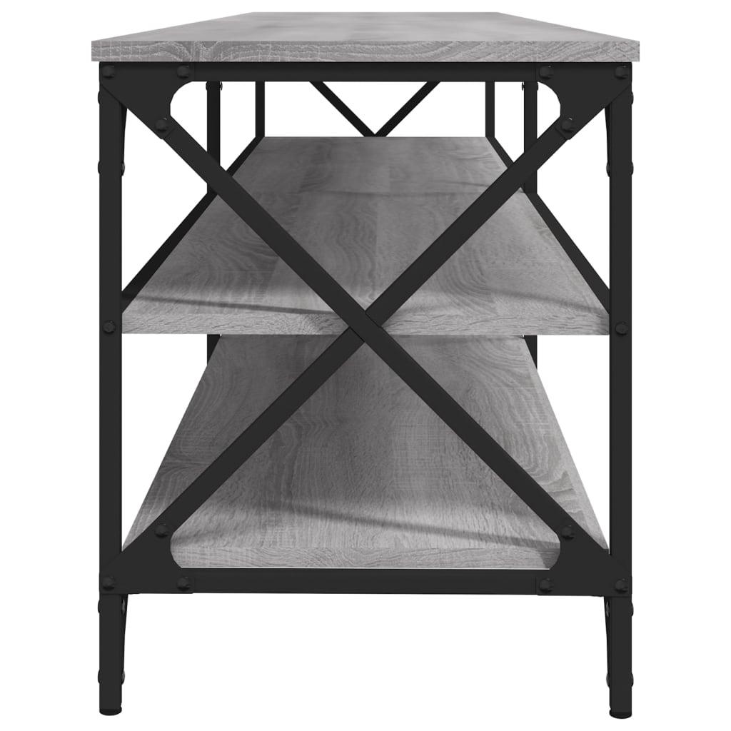 Tv-bord 180x40x50 cm konstrueret træ grå sonoma-eg - number 6.