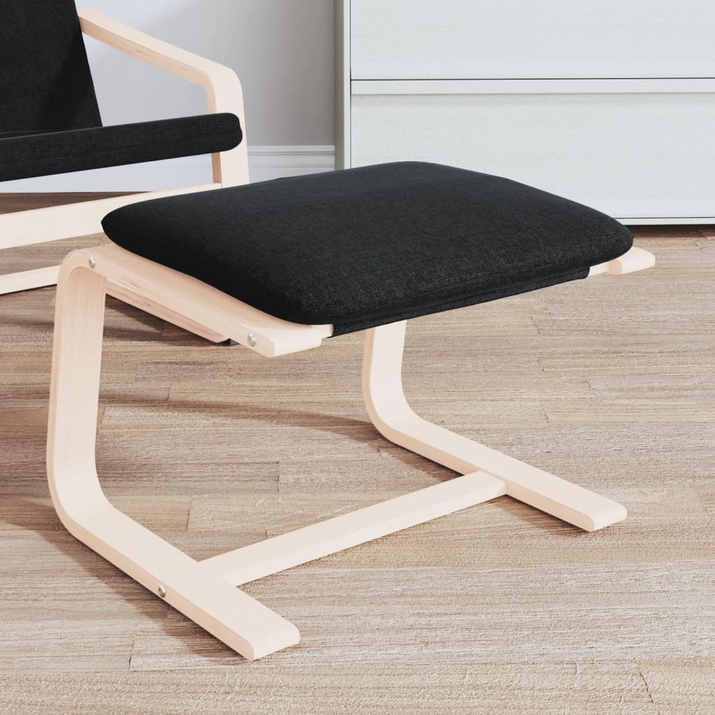 Fodskammel 51x41x40 cm stof sort - number 1.