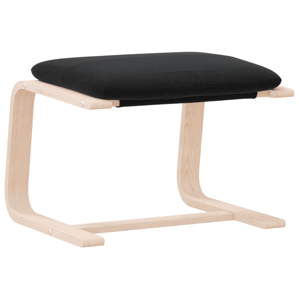 Fodskammel 51x41x40 cm stof sort - number 2.